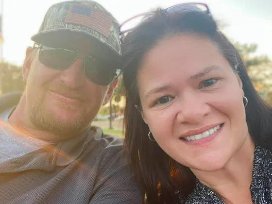 Tracy Neff, owner of Beacon Rain Control, with his wife